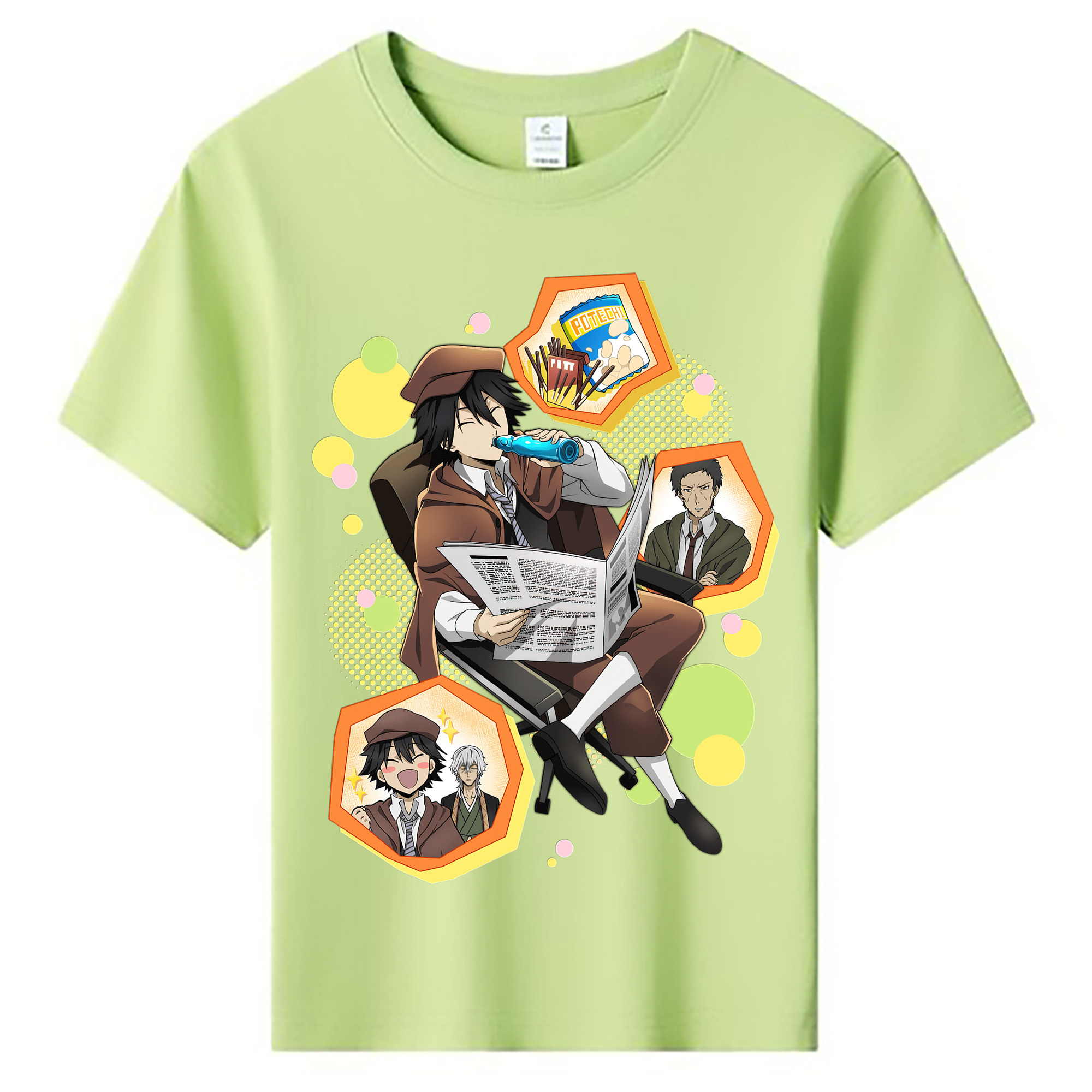 （画像用） 文豪ストレイドッグス Bungo Stray Dogs 綿100％キッズTシャツ（フロントプリント）